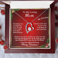 Christmas Gift for Mom – Heart Necklace, I Will Always Be Your Little One