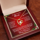 Christmas Gift for Mom – Heart Necklace, I Will Always Be Your Little One