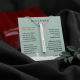 Christmas Gift for Son – Personalized Engraved Stick Necklace from Mom or Dad