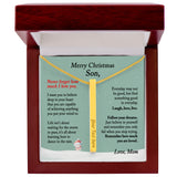 Christmas Gift for Son – Personalized Engraved Stick Necklace from Mom or Dad