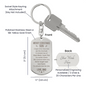 Christmas Gift for Son from Dad – Personalized Engraved Dog Tag Keychain