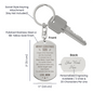 Christmas Gift for Son from Mom – Personalized Engraved Dog Tag Keychain