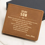 To My Son Wallet, Son Wallet Gift from Mom, Son Birthday Gift, Son Graduation Gift, From Dad to Son Gift, Christmas Gifts