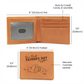 Personalized First Father's Day Leather Wallet for New Dad – Custom Gift for First Time Father from Baby
