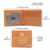 To My Son Wallet, Son Wallet Gift from Mom, Son Birthday Gift, Son Graduation Gift, From Dad to Son Gift, Christmas Gifts