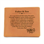 Father & Son Leather Wallet – Meaningful Father's Day Gift for Dad from Son