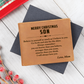 Christmas Gift for Son – Personalized Leather Wallet, Inspirational Gift from Mom or Dad