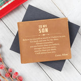 To My Son Wallet, Son Wallet Gift from Mom, Son Birthday Gift, Son Graduation Gift, From Dad to Son Gift, Christmas Gifts