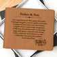Father & Son Leather Wallet – Meaningful Father's Day Gift for Dad from Son