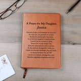 Daughter Gift from Mom, A Prayer for My Daughter, Personalized Journal Gift for Daughter, Daughter Birthday, Graduation, Christmas Gifts