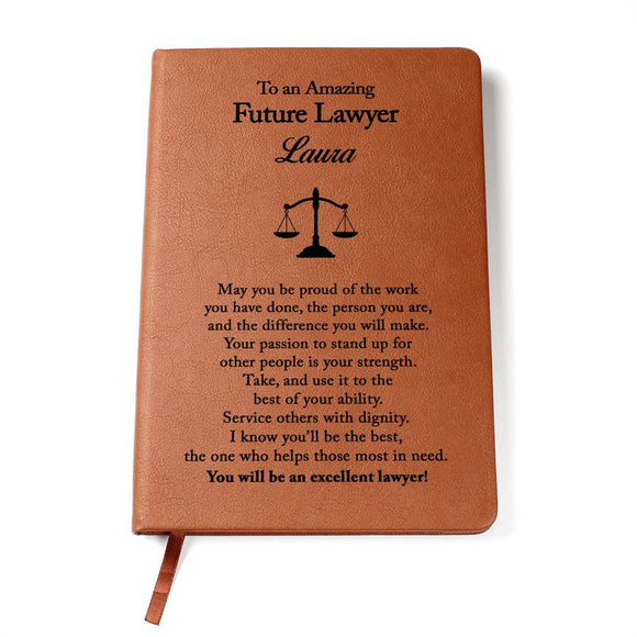 Law Student Gift, Future Lawyer Gift, Law School Graduation Gift, Law School Gift, Lawyer Graduation, Personalized Journal Gift