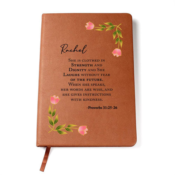Proverbs 31 Personalized Journal, Christian Journal for Women, Bible Study Gifts, Religious Gifts, Unique Birthday Gift for Friend Family