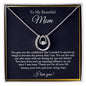 To My Beautiful Mom Necklace, Christmas Gift From Daughter, Mom Necklace, Mom Gift from Son, Mother's Day Necklace