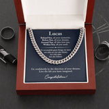 Cuban Chain Graduation Gifts for Him - Customized 04