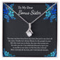 Bonus Sister Necklace, Bonus Sister Gift for Sister In Law, Future Sister In Law, Groom Sister, Sister of the Groom Necklace