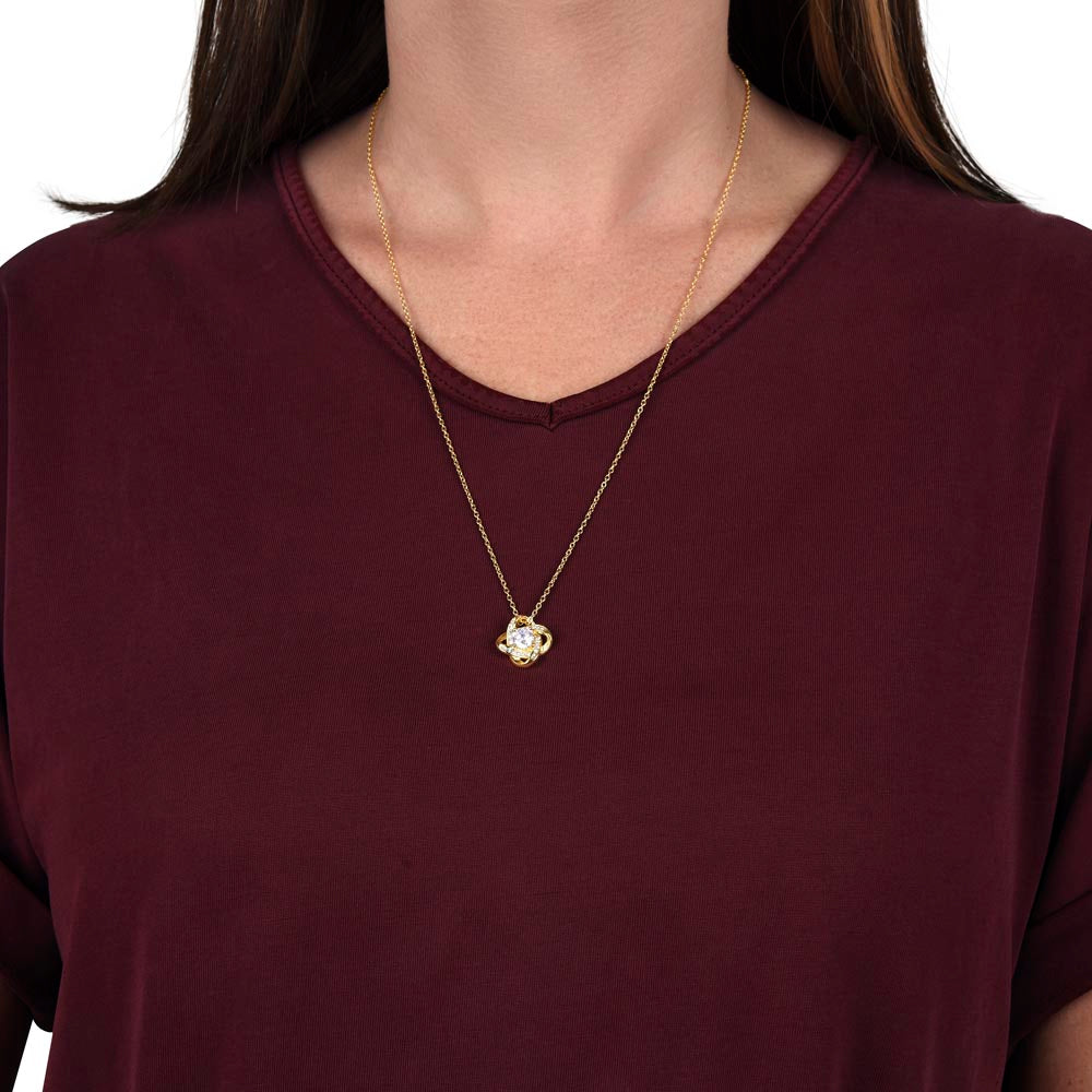 Christmas Gift for Mom – Love Knot Necklace, Meaningful Jewelry Gift for Mom