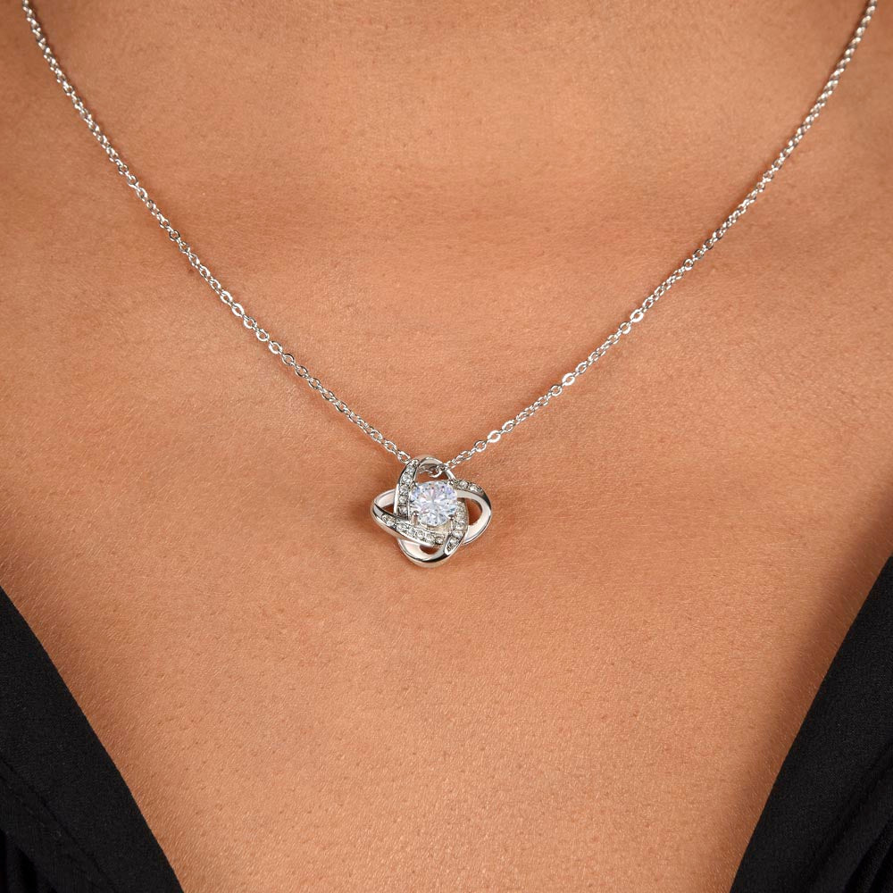 Christmas Gift for Mom – Love Knot Necklace, Meaningful Jewelry Gift for Mom