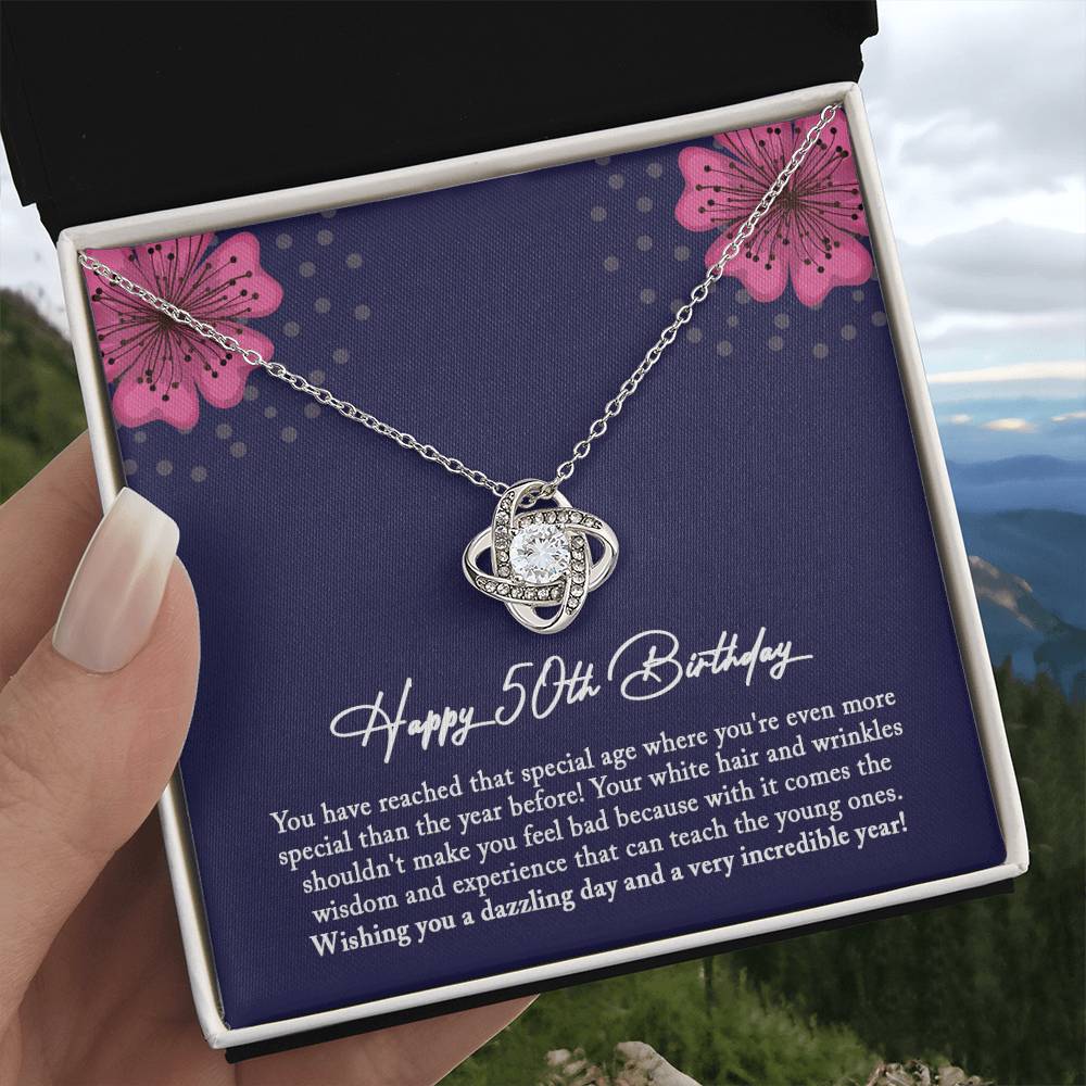 50th Birthday Gift for Mom, 50th Birthday Gift for Sister, 50th Birthday Gift for Her, Jewelry Gift For 50th Birthday Woman