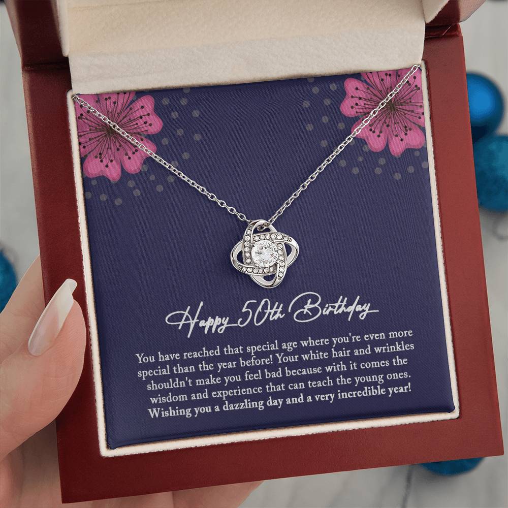 50th Birthday Gift for Mom, 50th Birthday Gift for Sister, 50th Birthday Gift for Her, Jewelry Gift For 50th Birthday Woman