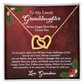 Granddaughter Christmas Gift from Grandma, Christmas Necklace Gift for Granddaughter, Interlocking Hearts from Grandma