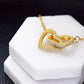 Christmas Gift for Mom from Son – Interlocking Hearts Necklace, Mother and Son Jewelry Gift
