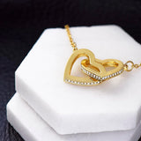 Grandmother of the Bride Gift from the Bride, Grandma of the Bride Gift, Wedding Gift for Grandma, Rehearsal Dinner, Joint Hearts Necklace