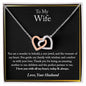 To My Wife Necklace, Wife Gift, Anniversary Gift For Wife, Wife Birthday Gift, Wife Necklace, Mother's Day Gifts For Wife