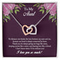 To My Aunt Necklace, Aunt Necklace, Aunt Gift from Niece, Aunt Birthday Gift from Nephew, Sentimental Gift for Aunt