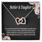 Mother Daughter Necklace, Gift from Daughter, Mother Daughter Gift Necklace, Daughter Gift, Mother Daughter Heart Necklace, Mother's Day Gift, Christmas Gifts