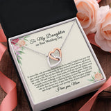 Daughter Wedding Gift from Mom, Bride Gift from Mom, Daughter Wedding Day Necklace, Wedding Gift for Daughter, Gift for Bride from Mother
