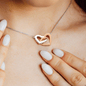 Aunt Niece Necklace, Aunt Niece Gift, Aunt Niece Jewelry, Aunt Niece Quotes, Niece Birthday Gift, Aunt Niece Joint Hearts Necklace