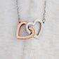 Christmas Gift for Mom from Son – Interlocking Hearts Necklace, Mother and Son Jewelry Gift