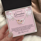 Grandmother of the Bride Gift from the Bride, Grandma of the Bride Gift, Wedding Gift for Grandma, Rehearsal Dinner, Joint Hearts Necklace