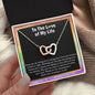 Lesbian Necklace, To The Love of My Life, Lesbian Pride Jewelry, Joint Hearts Necklace, Gifts for Her, Valentines Day Gifts, Christmas Gifts