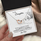 Gift For Daughter From Mom, Daughter Gift From Mom, Daughter Mother Necklace - Interlocking Hearts