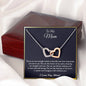 To My Mom, Mom Gift Necklace, Mothers Day Gift, Mom Birthday Gift, Mom Gift from Daughter, Mother Son, Joint Hearts Necklace