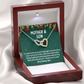 Christmas Gift for Mom from Son – Interlocking Hearts Necklace, Mother and Son Jewelry Gift