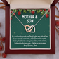 Christmas Gift for Mom from Son – Interlocking Hearts Necklace, Mother and Son Jewelry Gift