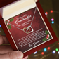 Granddaughter Christmas Gift from Grandma, Christmas Necklace Gift for Granddaughter, Interlocking Hearts from Grandma