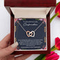Confirmation Gifts for Girls, Confirmation Necklace, Holy Confirmation For Girls, Christian Faith, Gift from Godparent - Interlocking Hearts