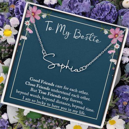 Best Friend Gift, Best Friend Birthday Gift for Her, Soul Sisters Gift, Best Friend Necklace, Personalized Gift for Bestie, Friendship Gifts
