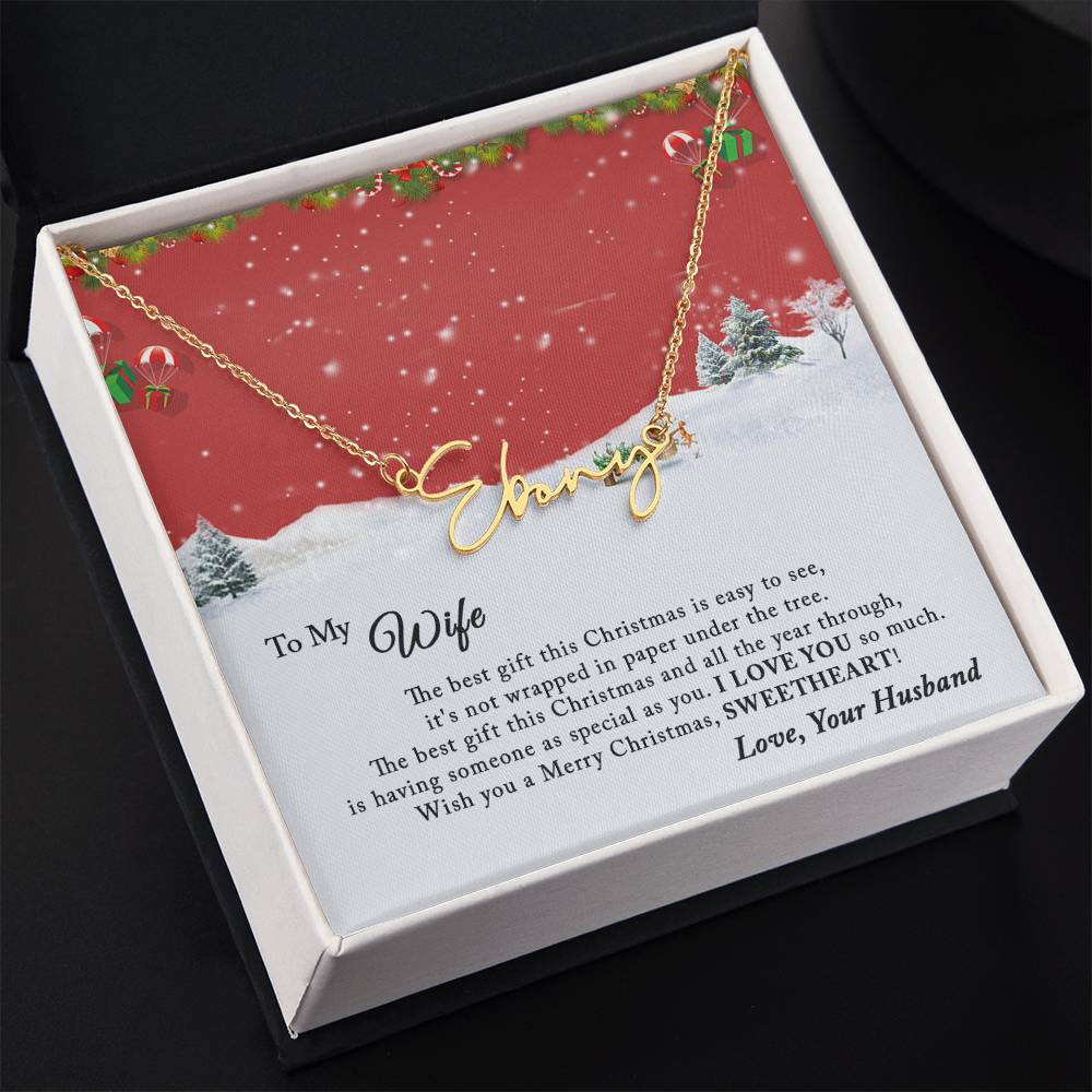 Christmas Gift for Wife, First Married Christmas Gift, Christmas Gift Necklace, Best Christmas Gift For Wife, Romantic Gifts For Her