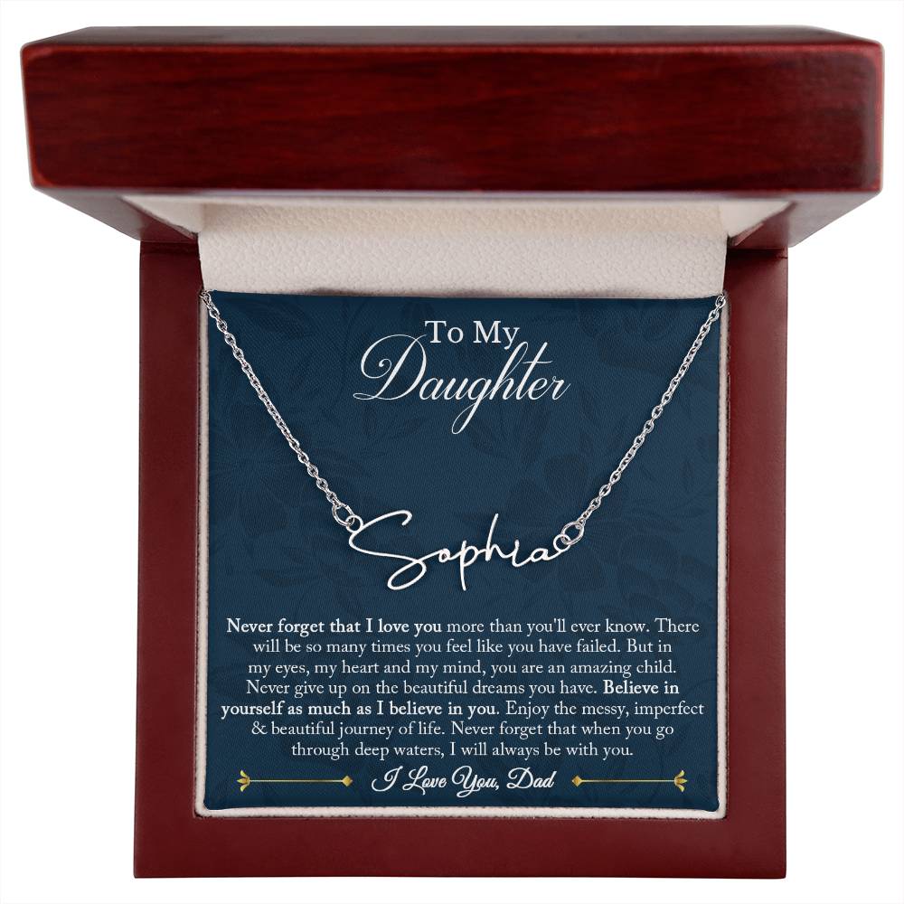 Signature Name Necklace - Customized 03