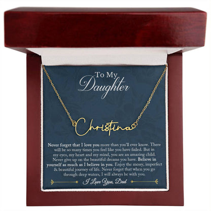 Signature Name Necklace - Customized 02