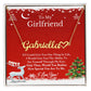 To My Girlfriend Necklace, Girlfriend Christmas Gift Ideas, Girlfriend Necklace, Romantic Christmas Gift for Girlfriend