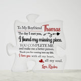 You Are My Missing Piece Gift for Boyfriend, Anniversary Gift for Boyfriend, Boyfriend Gift