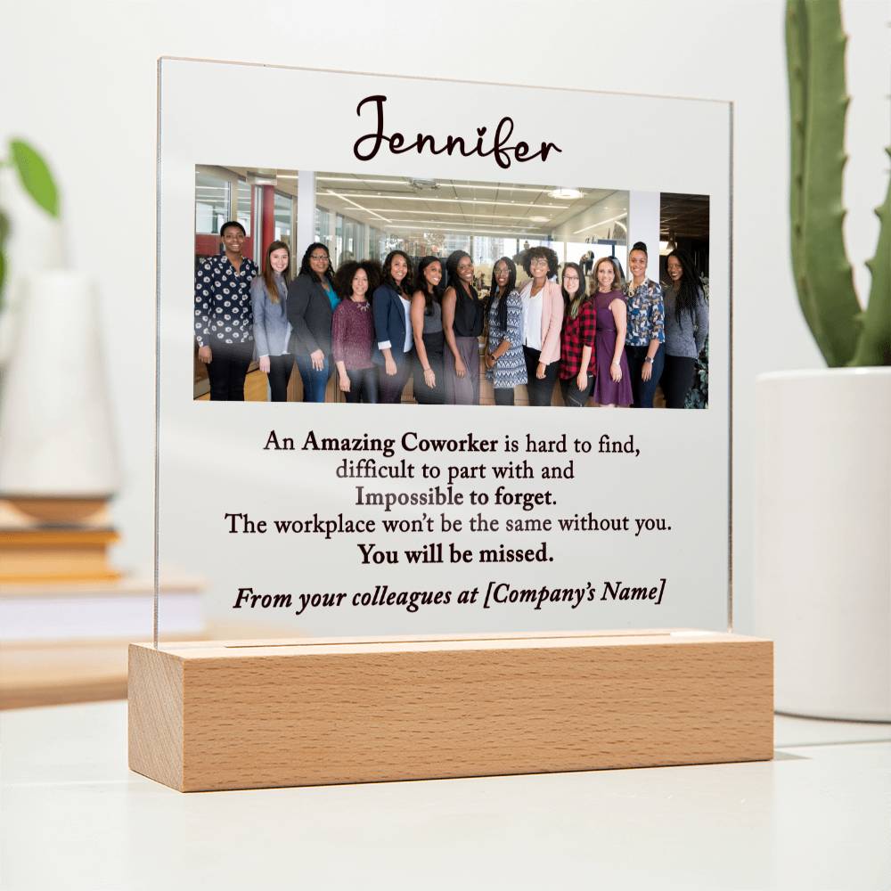 COYOAL Personalized Coworker Appreciation Gift - Engraved Compact Mirror With Inspirational Quote For Women