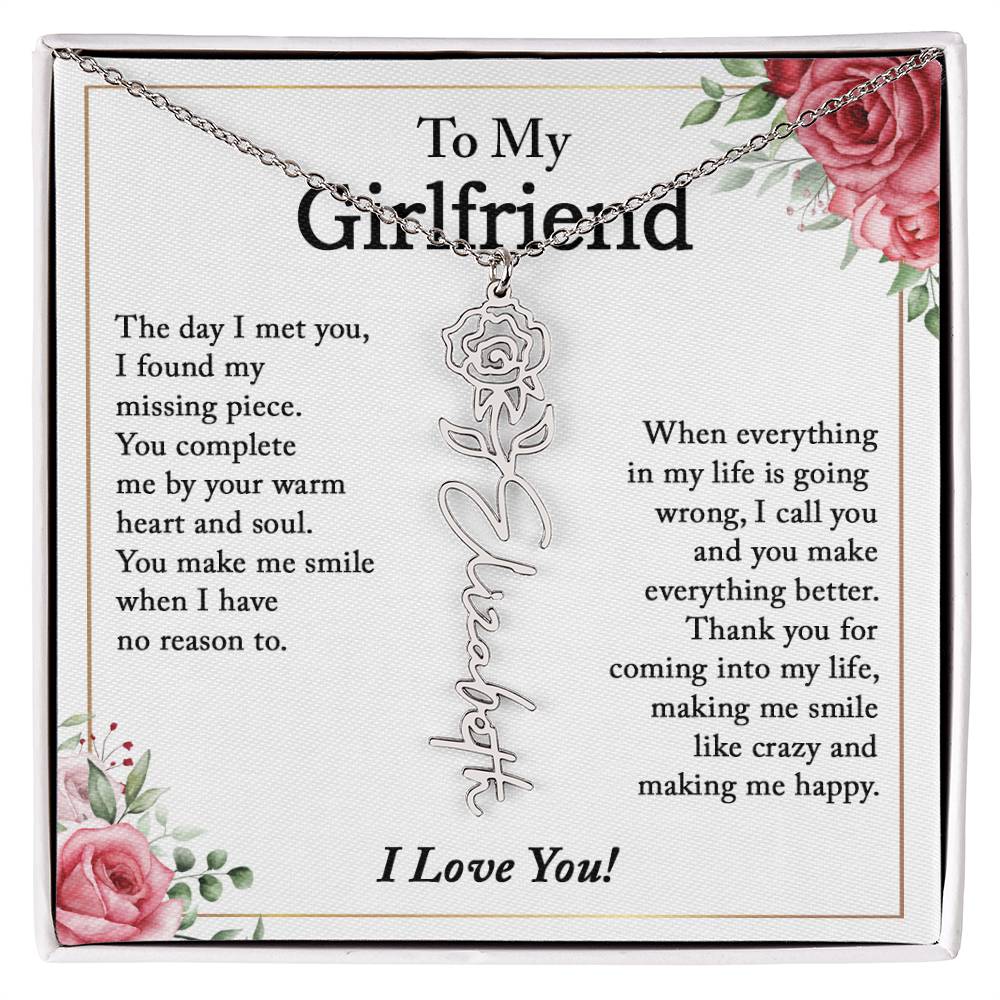 To My Girlfriend Necklace, Girlfriend Gift, Girlfriend Birthday, Girlfriend Necklace, Anniversary Gift for Girlfriend, Christmas Gifts