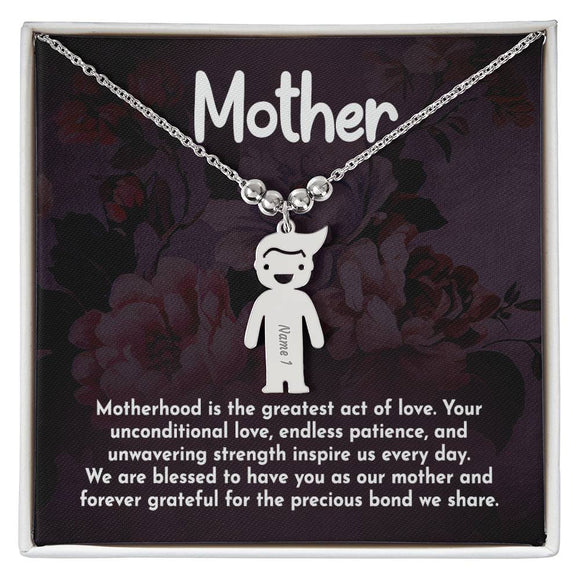 Kids Charm Necklace for Mom