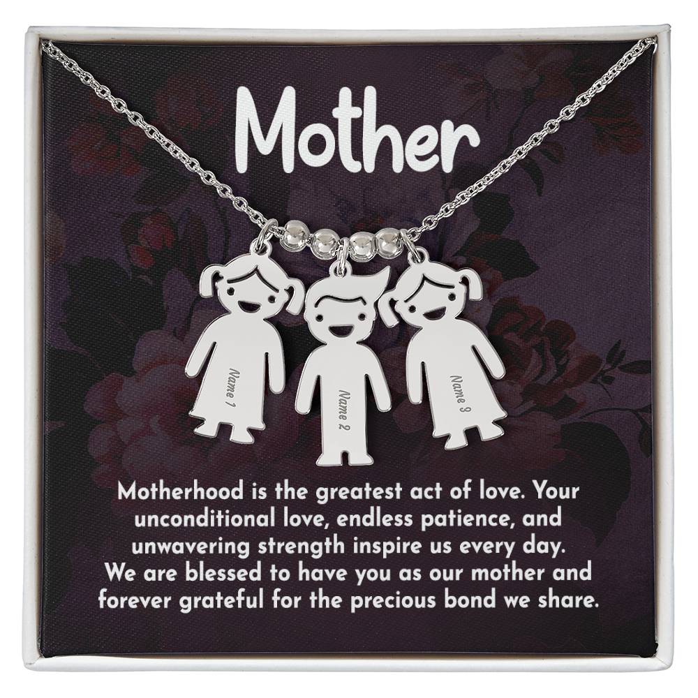 Kids Charm Necklace for Mom